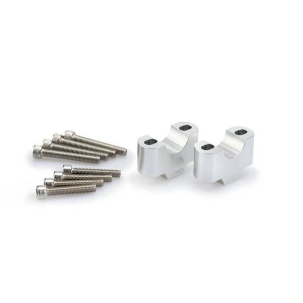 Puig Puig handlebar risers - 30mm rise | silver |